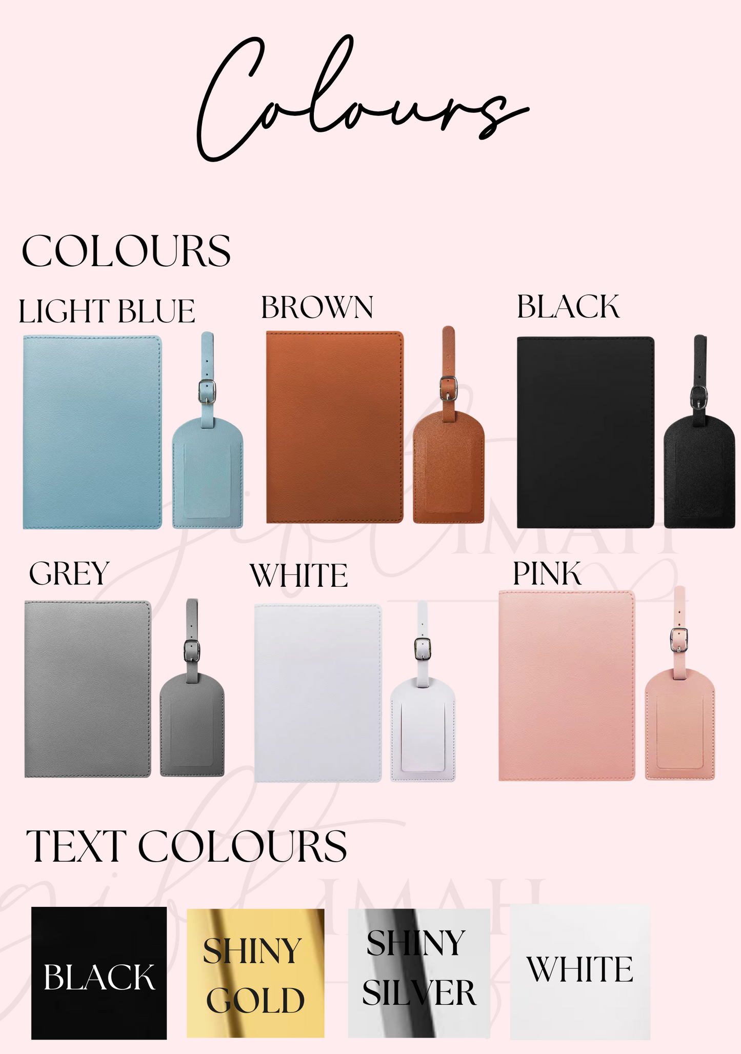Personalised Passport Case and Luggage Tag