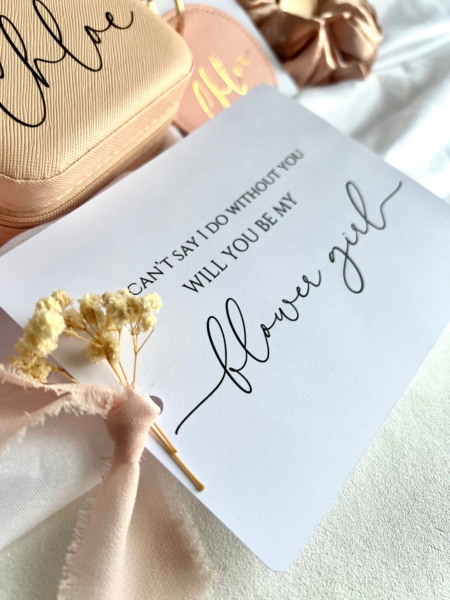 Personalised flower girl bag cold cup proposal set, Flower girl proposal gift, Flower girl gift bag,Will you be my flower girl,Flower girl