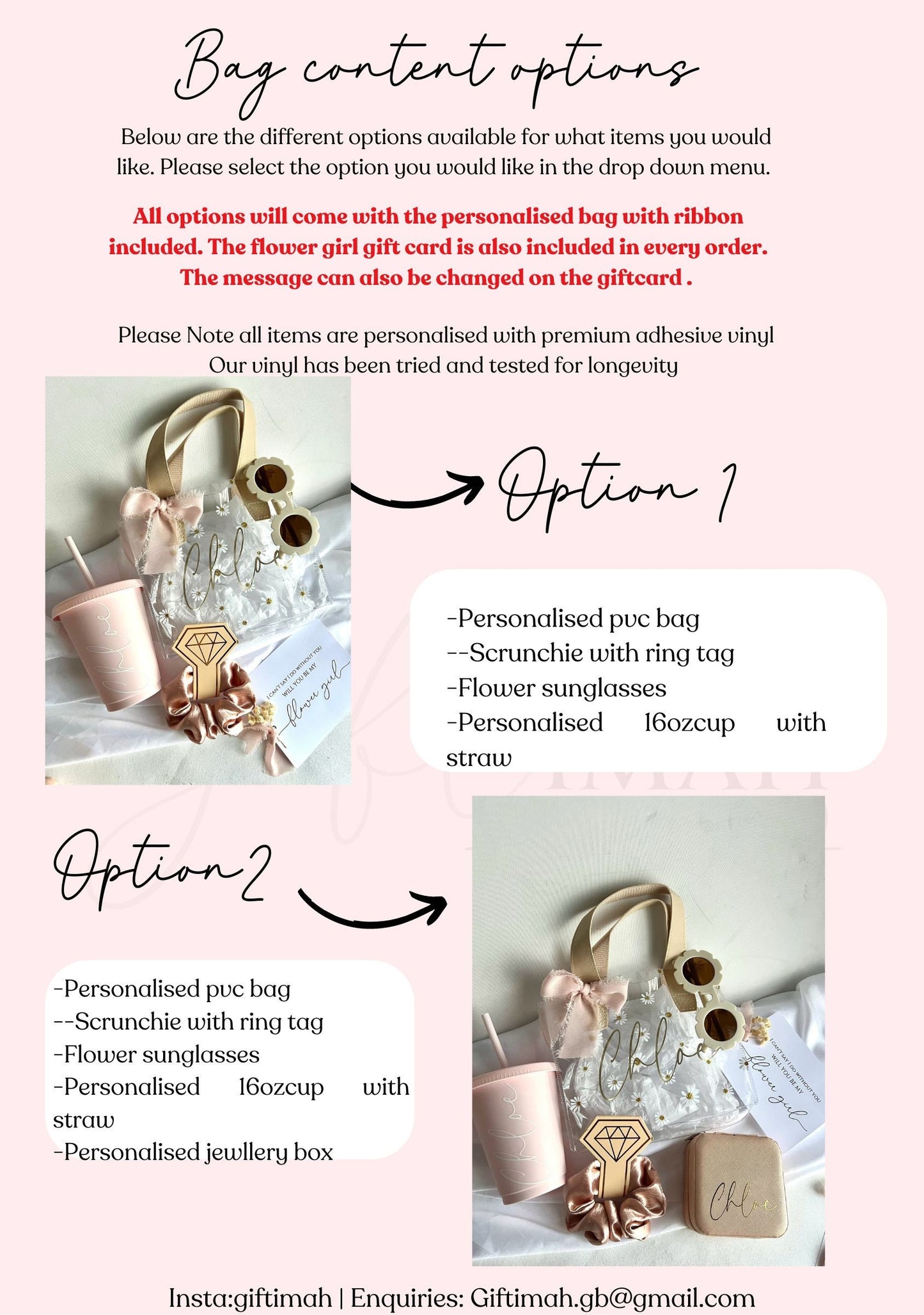 Personalised flower girl bag cold cup proposal set, Flower girl proposal gift, Flower girl gift bag,Will you be my flower girl,Flower girl