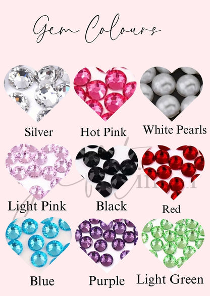 Personalised Custom Name Rhinestone Hair Claw Clip