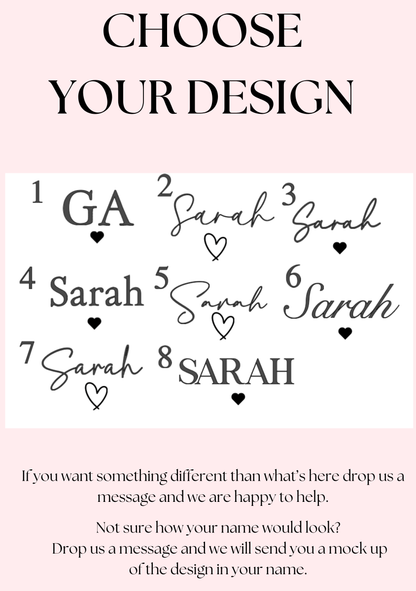 Scented Personalised Candle | Available in Pink & White