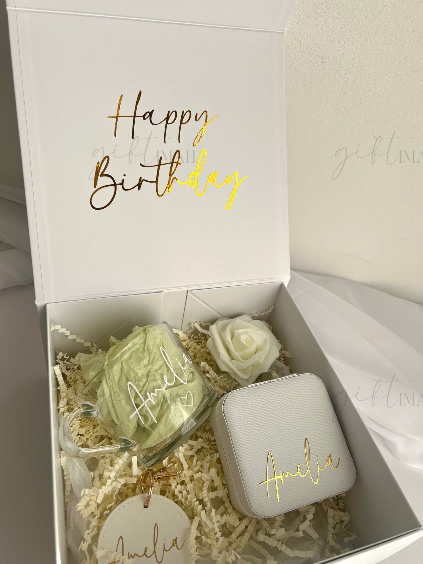 Personalised Mug Giftbox Set| 5 Colours: Sage Green, Pink, Black, White, Blue
