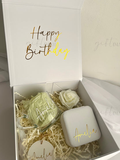 Personalised Mug Giftbox Set| 5 Colours: Sage Green, Pink, Black, White, Blue