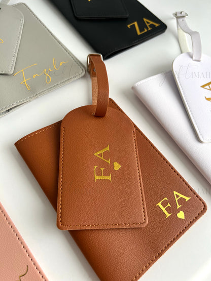 Personalised Passport Case and Luggage Tag