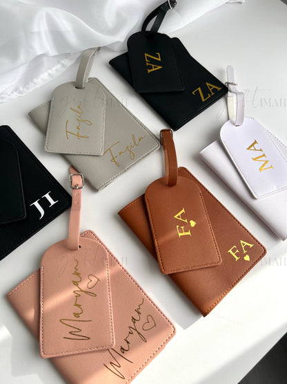Personalised Passport Case and Luggage Tag