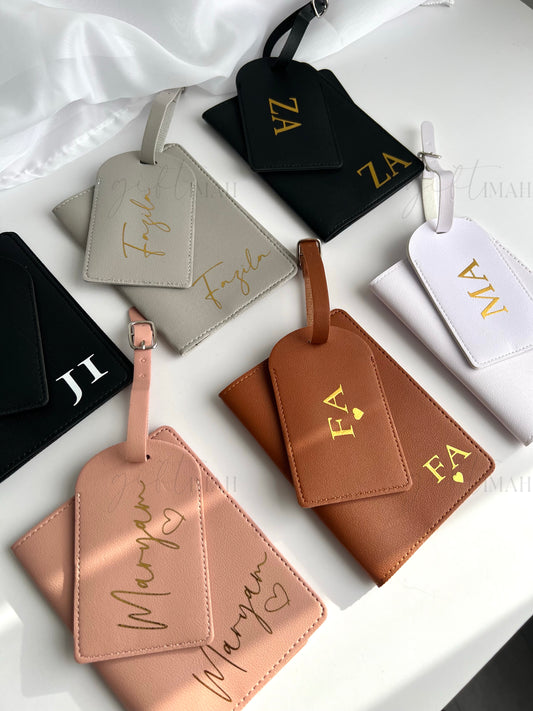 Personalised Passport Case and Luggage Tag