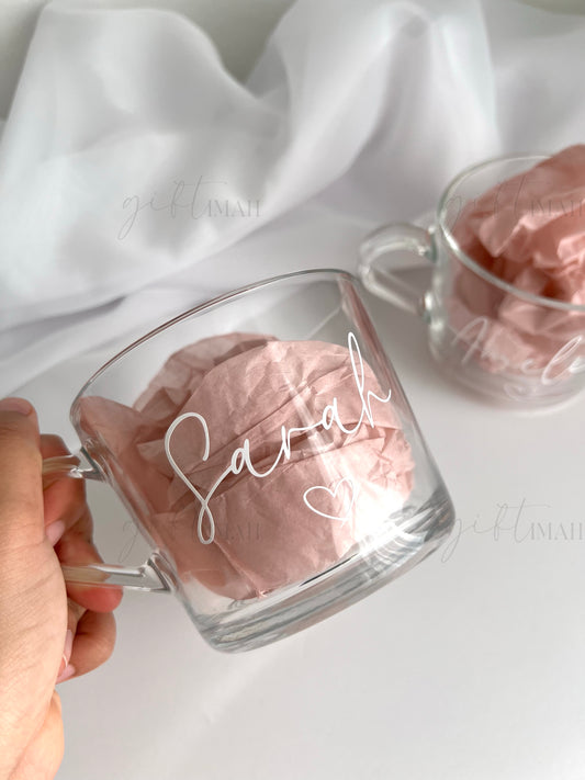 Personalised Glass Mug
