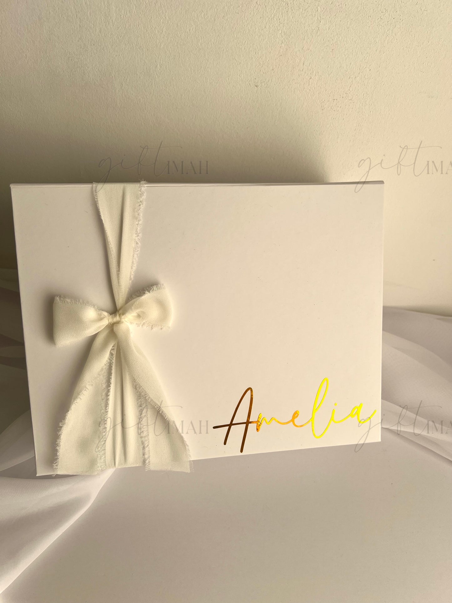 Personalised Filled Giftbox Set| White and Gold Theme | For Any Occasion