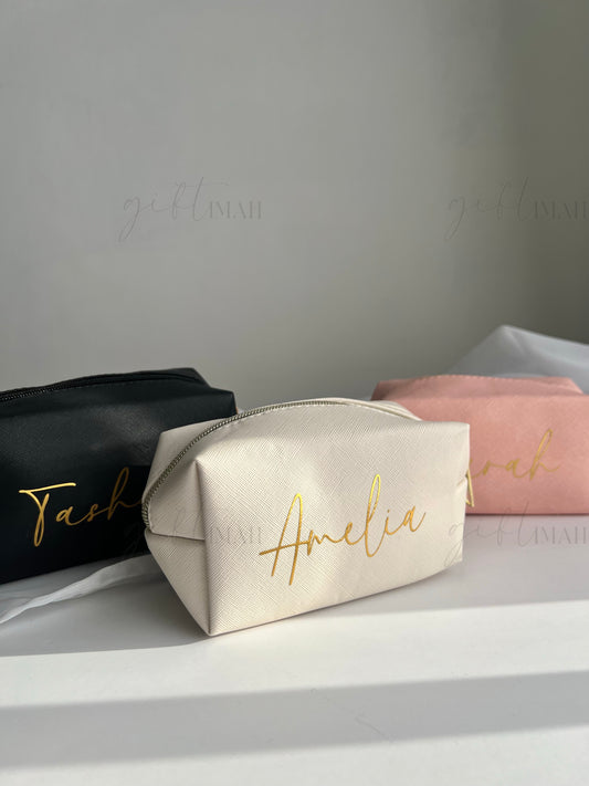 Personalised Cosmetic Case | Travel Case | Makeup Bag | Pencil Case