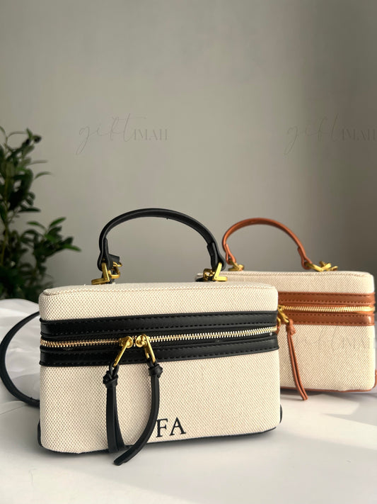 Personalised Crossbody Top Handle Bag